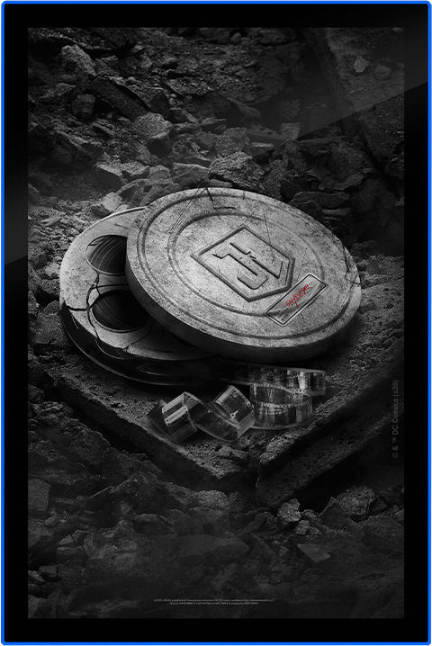 Zack Snyder’s Justice League B&W Film Can LED Poster Sign (Large)