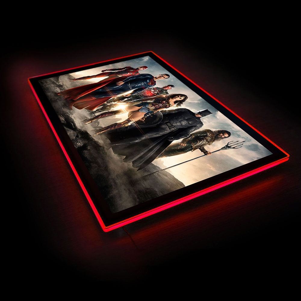 Justice League of America Movie Poster LED Poster Sign | Sideshow