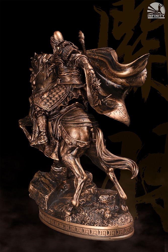 Three Kingdoms Generals Three Kingdoms Generals Guan Yu Bronzed Statues  (Prototype Shown) View 1