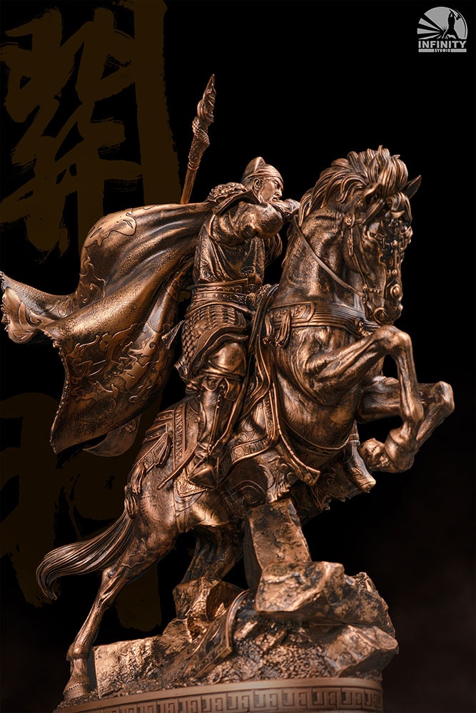 Three Kingdoms Generals Three Kingdoms Generals Guan Yu Bronzed Statues  (Prototype Shown) View 2