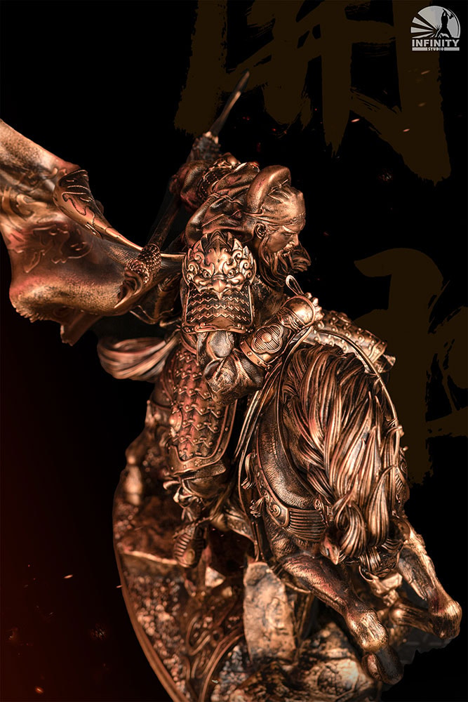 Three Kingdoms Generals Three Kingdoms Generals Guan Yu Bronzed Statues  (Prototype Shown) View 5