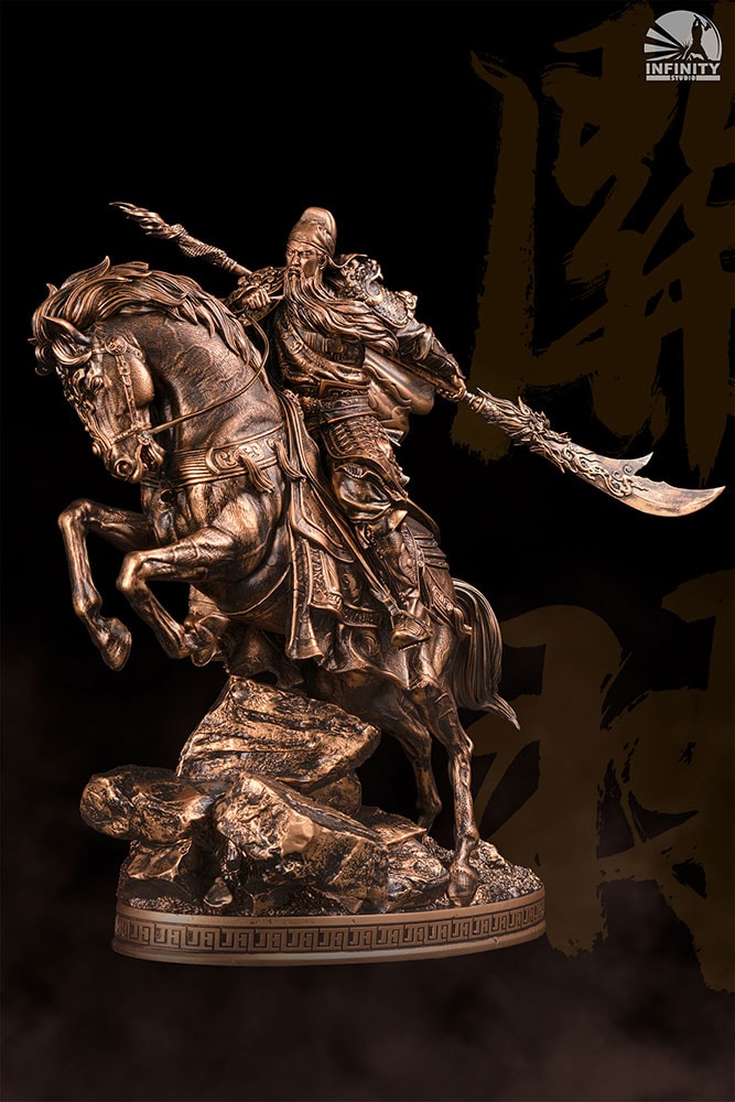 Three Kingdoms Generals Three Kingdoms Generals Guan Yu Bronzed Statues  (Prototype Shown) View 14