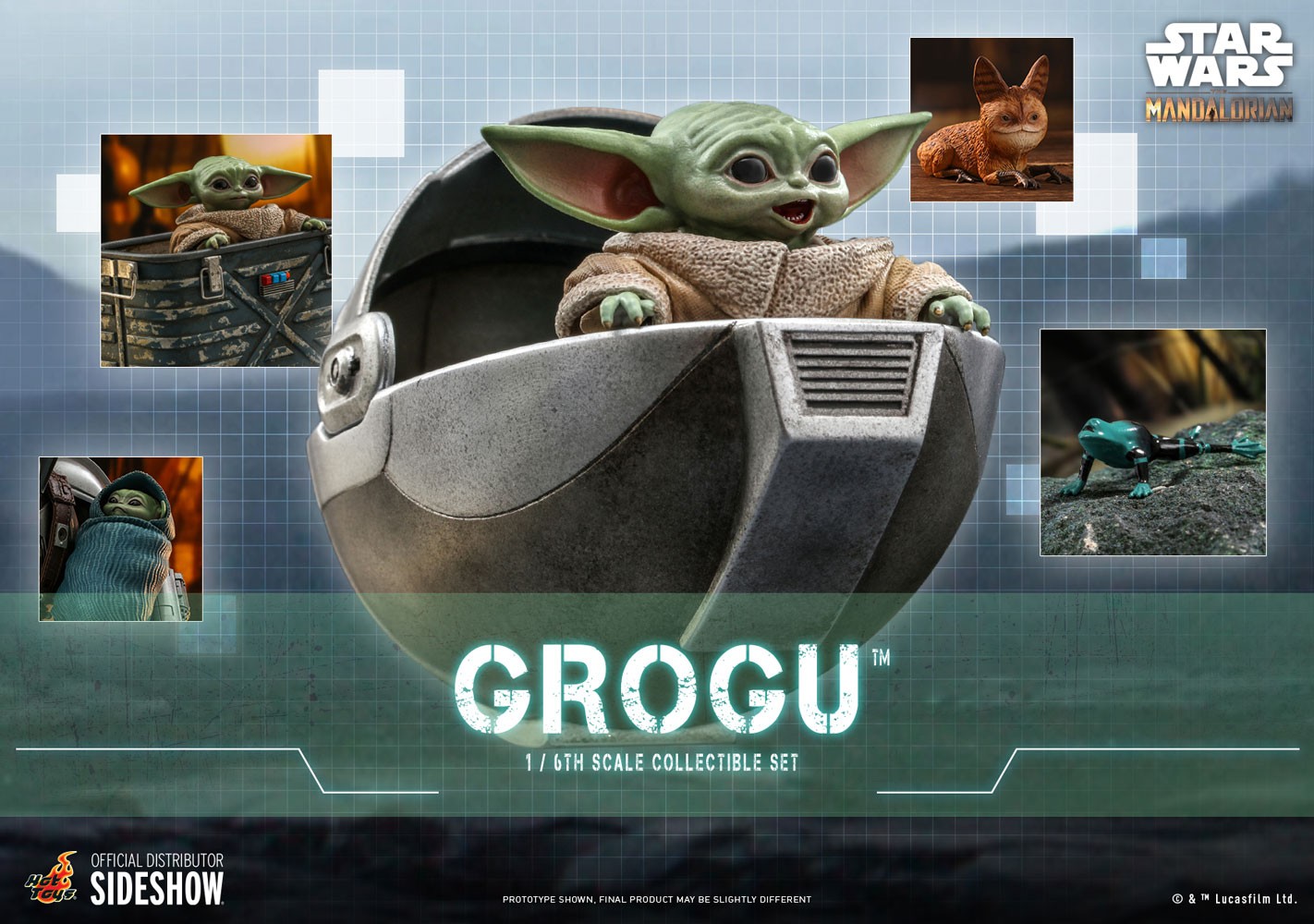 Grogu™ Sixth Scale Figure Set (Prototype Shown) View 1
