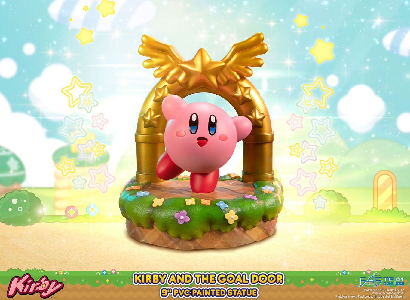 Nintendo Kirby and the Goal Door Statues  (Prototype Shown) View 1