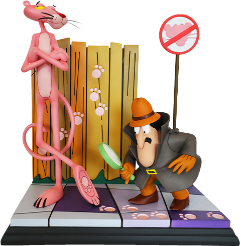 The Pink Panther Pink Panther and the Inspector Statues  View 8