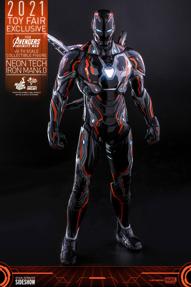 Iron Man Neon Tech 4.0 Sixth Scale Collectible Figure by Hot Toys