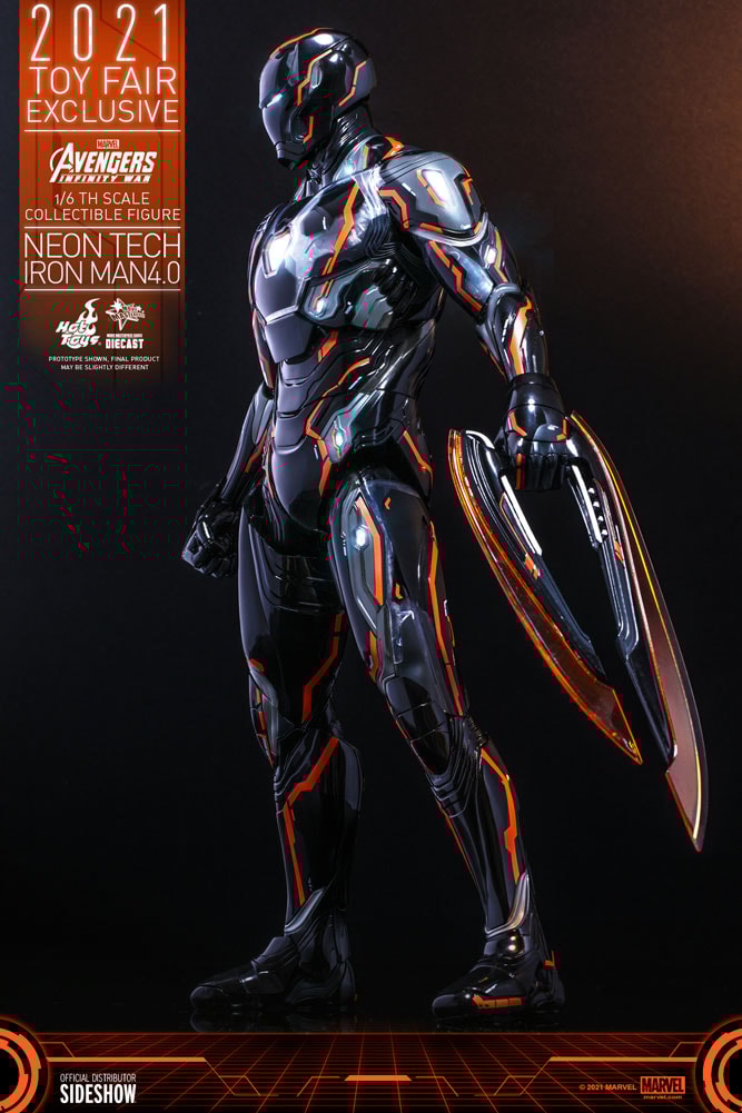 Sideshow neon tech iron man new arrivals