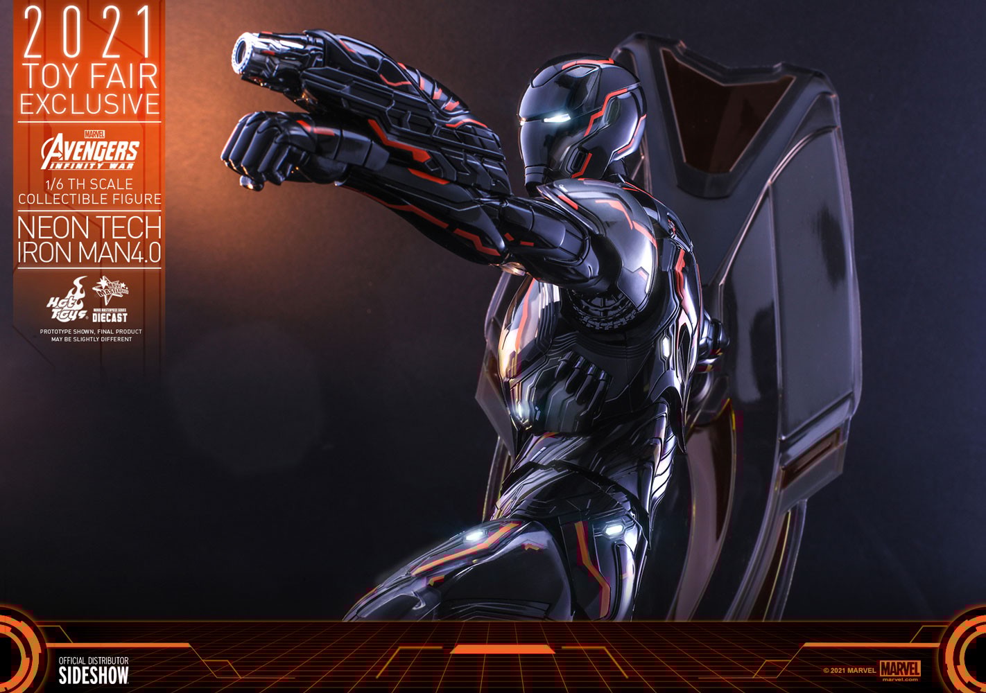 Sideshow neon tech iron man sales
