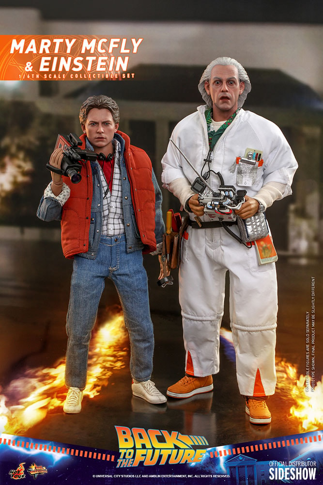 Marty McFly and Einstein