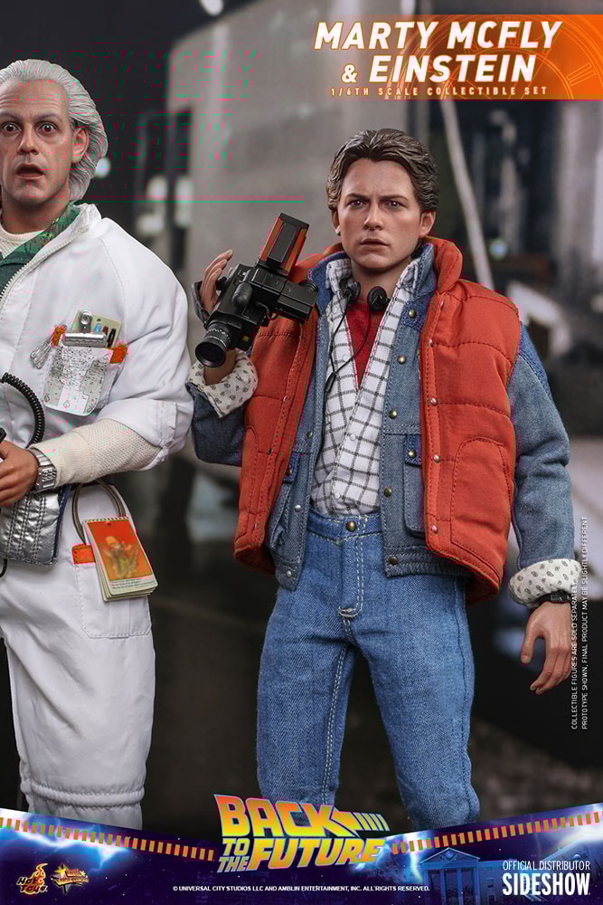 Marty McFly and Einstein