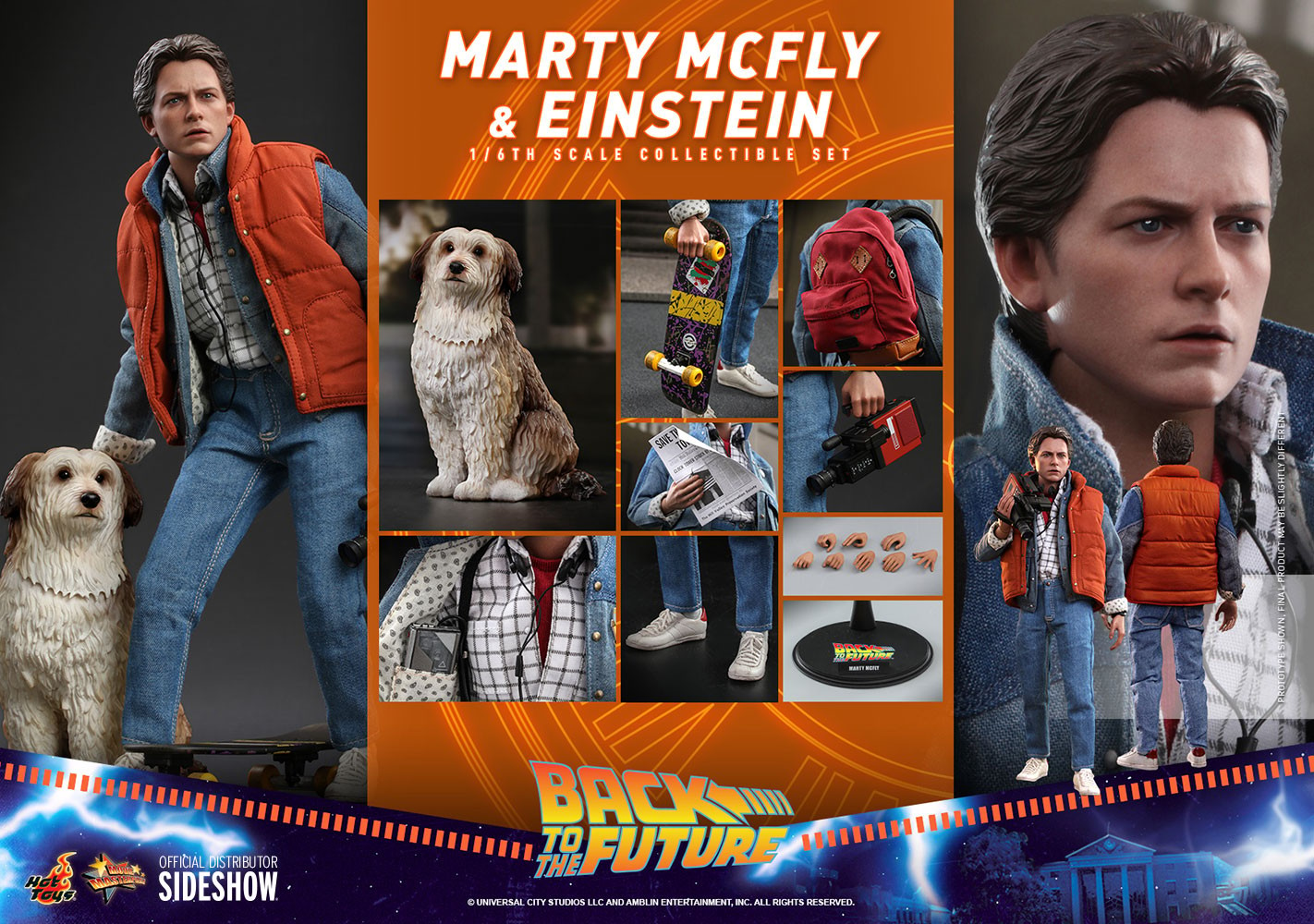 Marty McFly and Einstein Exclusive Edition (Prototype Shown) View 19