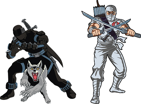 Snake Eyes x Storm Shadow Pin Set
