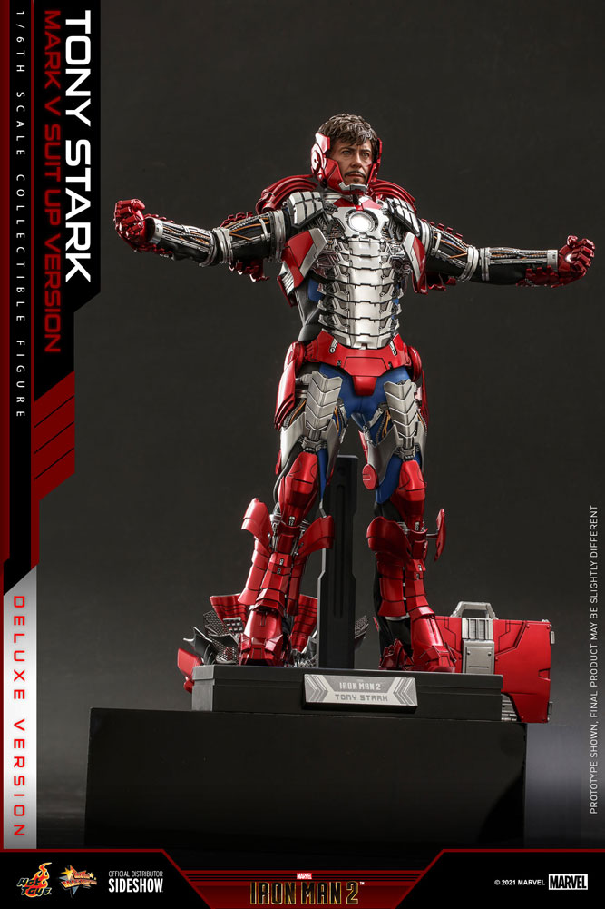 Tony Stark (Mark V Suit Up Version) Deluxe (Prototype Shown) View 19