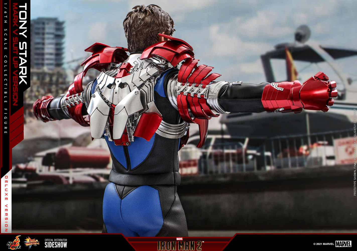 Tony Stark (Mark V Suit Up Version) Deluxe (Prototype Shown) View 7