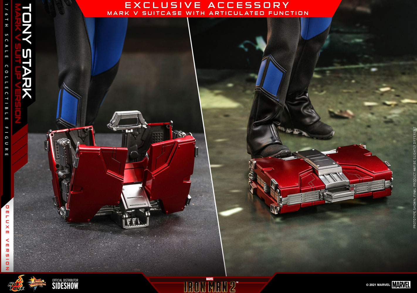 Tony Stark (Mark V Suit Up Version) Deluxe (Prototype Shown) View 4