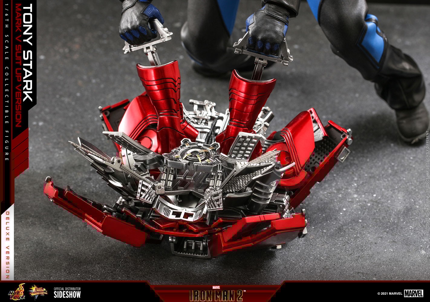 Tony Stark (Mark V Suit Up Version) Deluxe (Prototype Shown) View 3