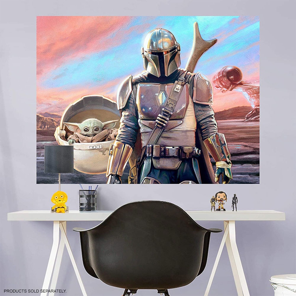 Mandalorian and The Child Mural