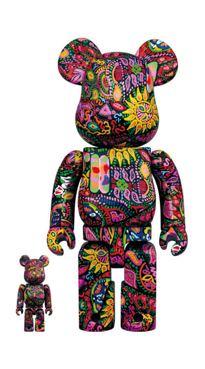 Be@rbrick Psychedelic Paisley 100% and 400% Collectible Set by