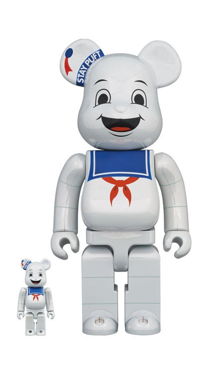 Be@rbrick Stay Puft Marshmallow Man (White Chrome Version) 100