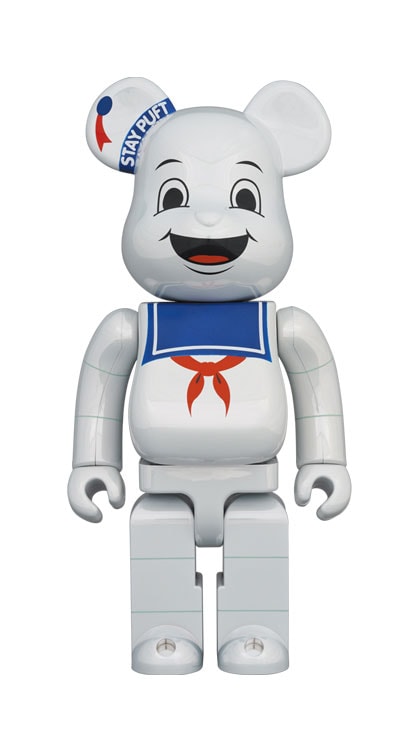 Be@rbrick Stay Puft Marshmallow Man (White Chrome Version) 100% & 400%