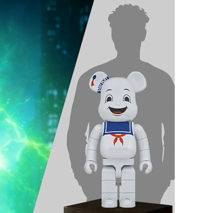 Be@rbrick Stay Puft Marshmallow Man (White Chrome Version) 1000
