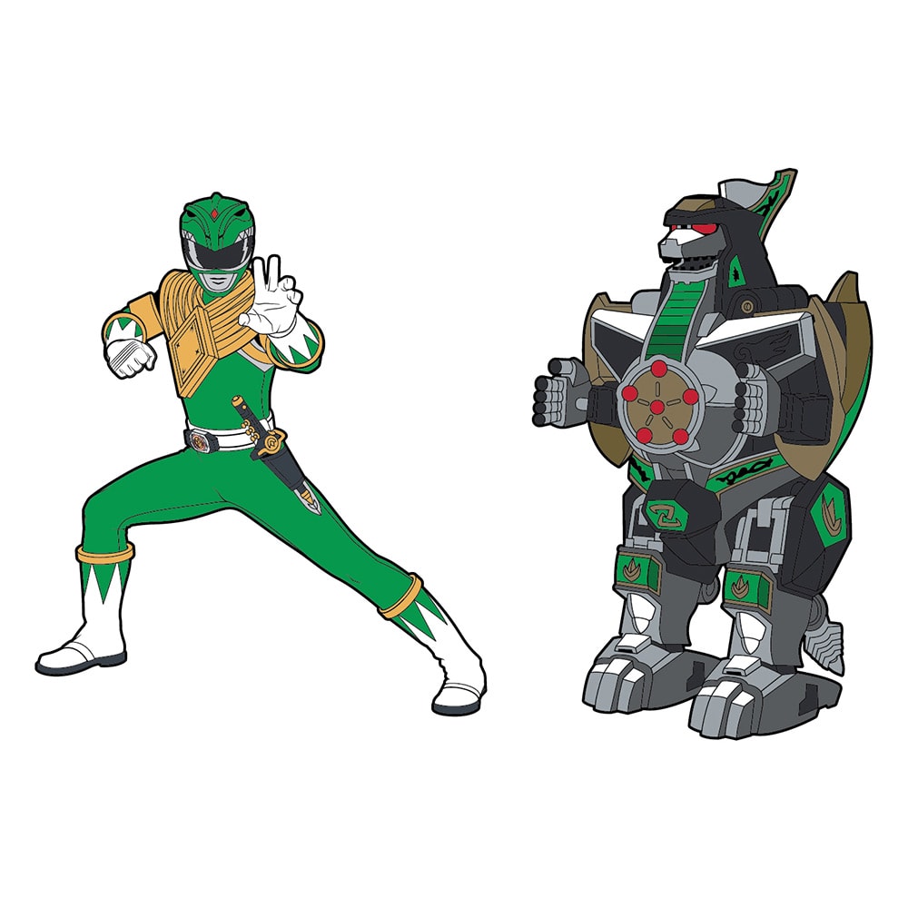 Green Ranger x Dragonzord Pin Set- Prototype Shown