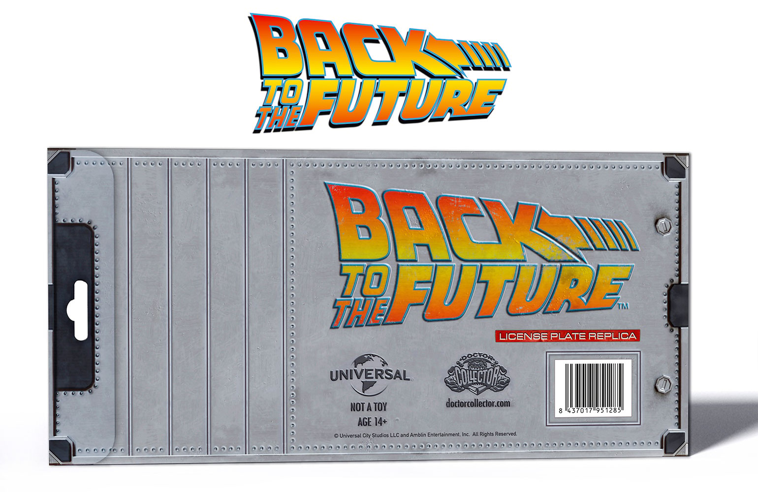 Back to the Future OUTATIME License Plate View 2