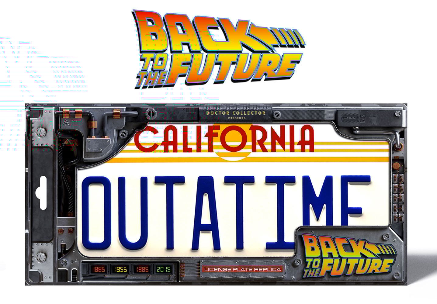 Back to the Future OUTATIME License Plate View 3