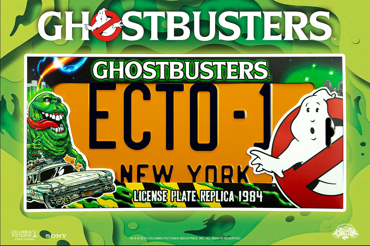 Ghostbusters ECTO-1 License Plate