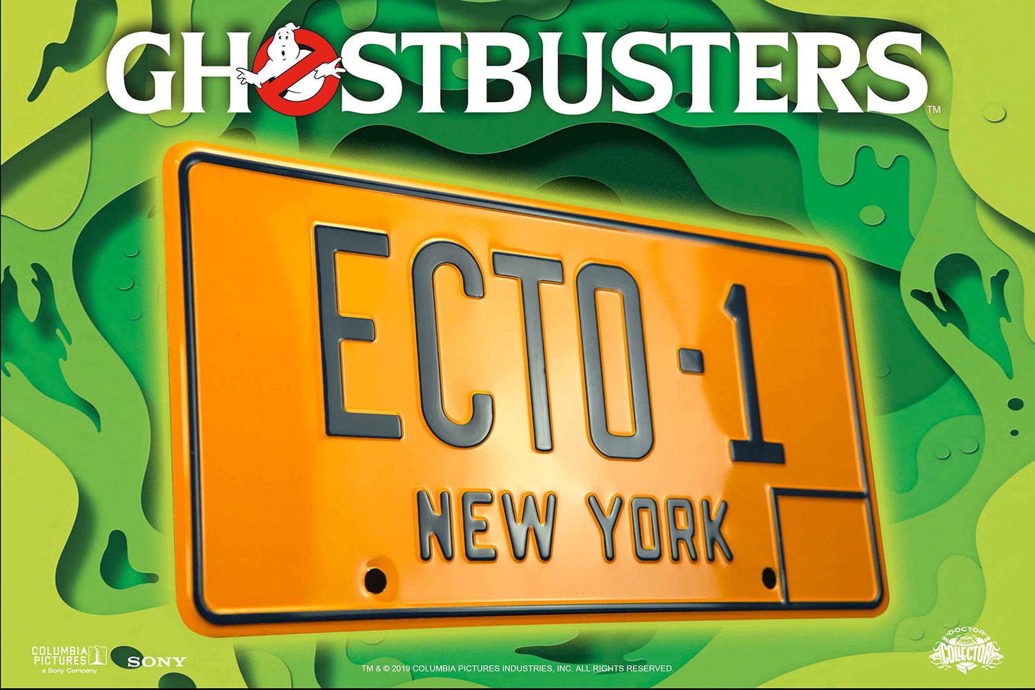 Ghostbusters ECTO-1 License Plate