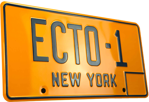 Ghostbusters ECTO-1 License Plate