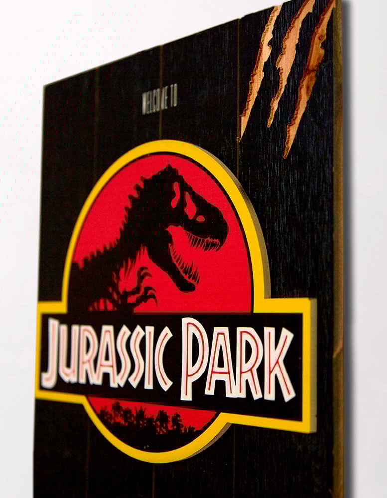 Jurassic Park WOODART 3D “1993 Art” (Prototype Shown) View 2