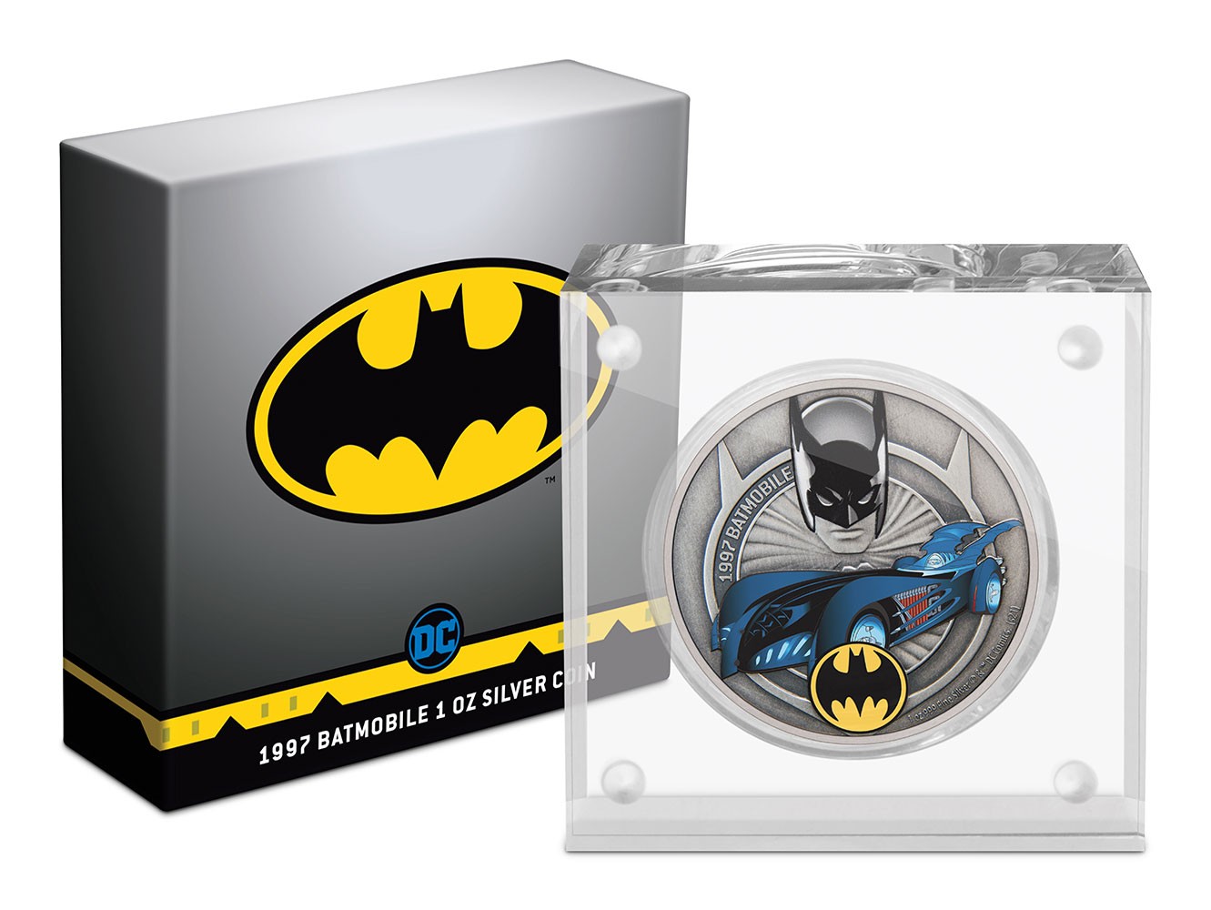 1997 Batmobile 1oz Silver Coin