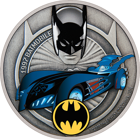 1997 Batmobile 1oz Silver Coin
