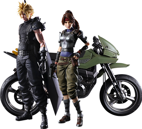 Jessie, Cloud, and Motorcycle