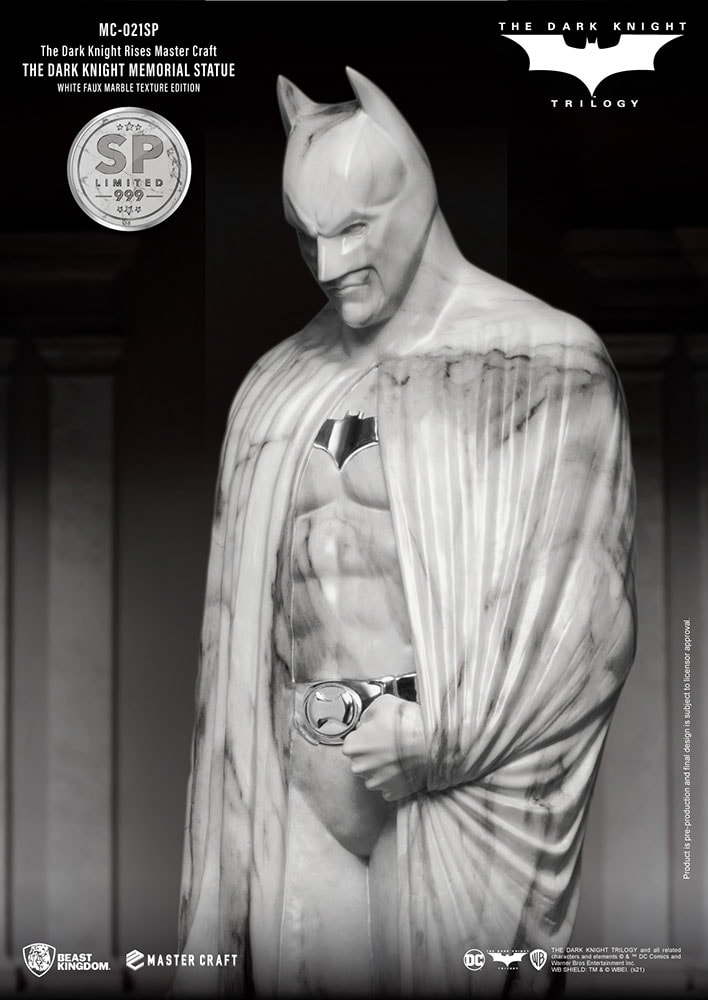 The Dark Knight Memorial (White Faux Marble Texture Edition)