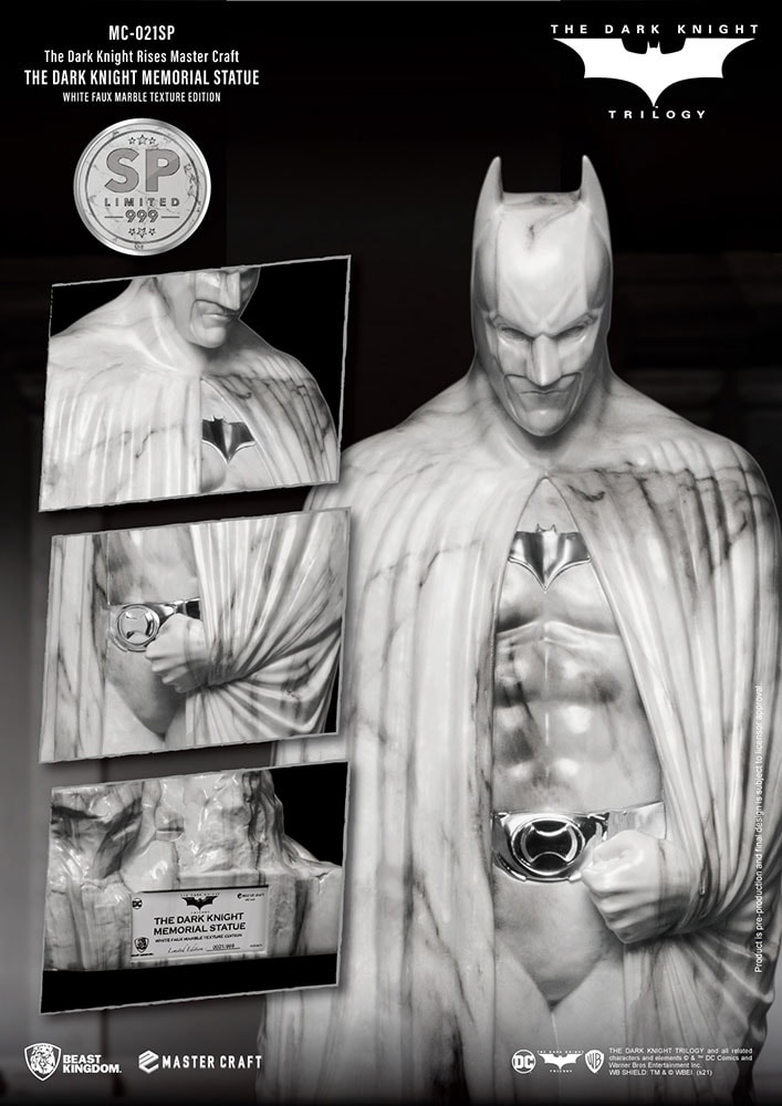 The Dark Knight Memorial (White Faux Marble Texture Edition)