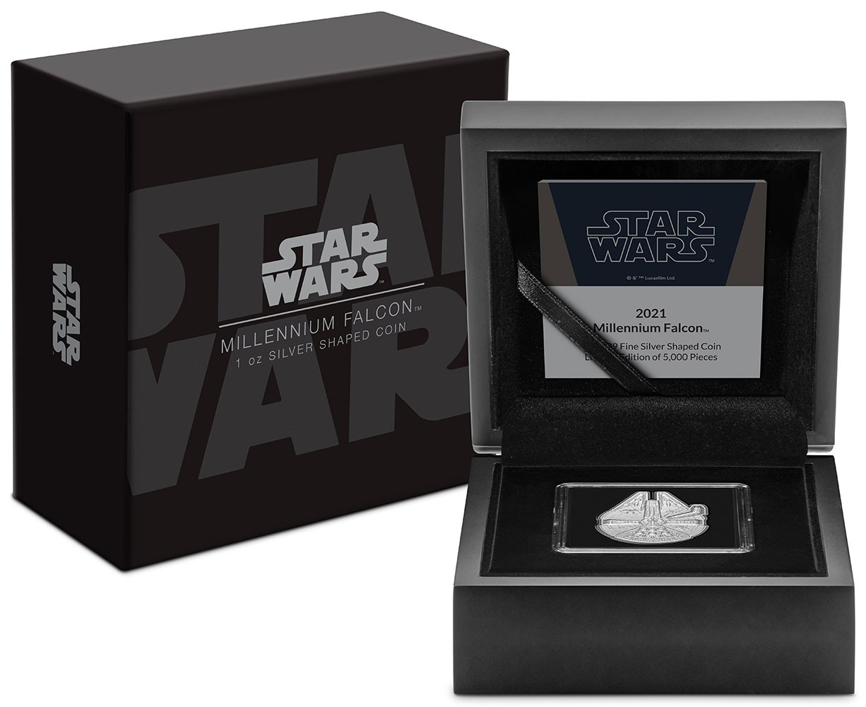 Millennium Falcon 1oz Silver Shaped Coin