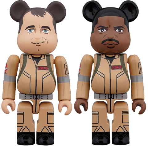 Be@rbrick Peter Venkman and Winston Zeddemore 100% View 2