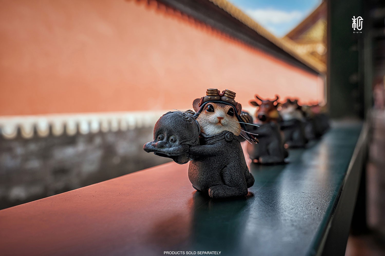 Teasie Beastie – Mouse Pilot (Blue Helmet)