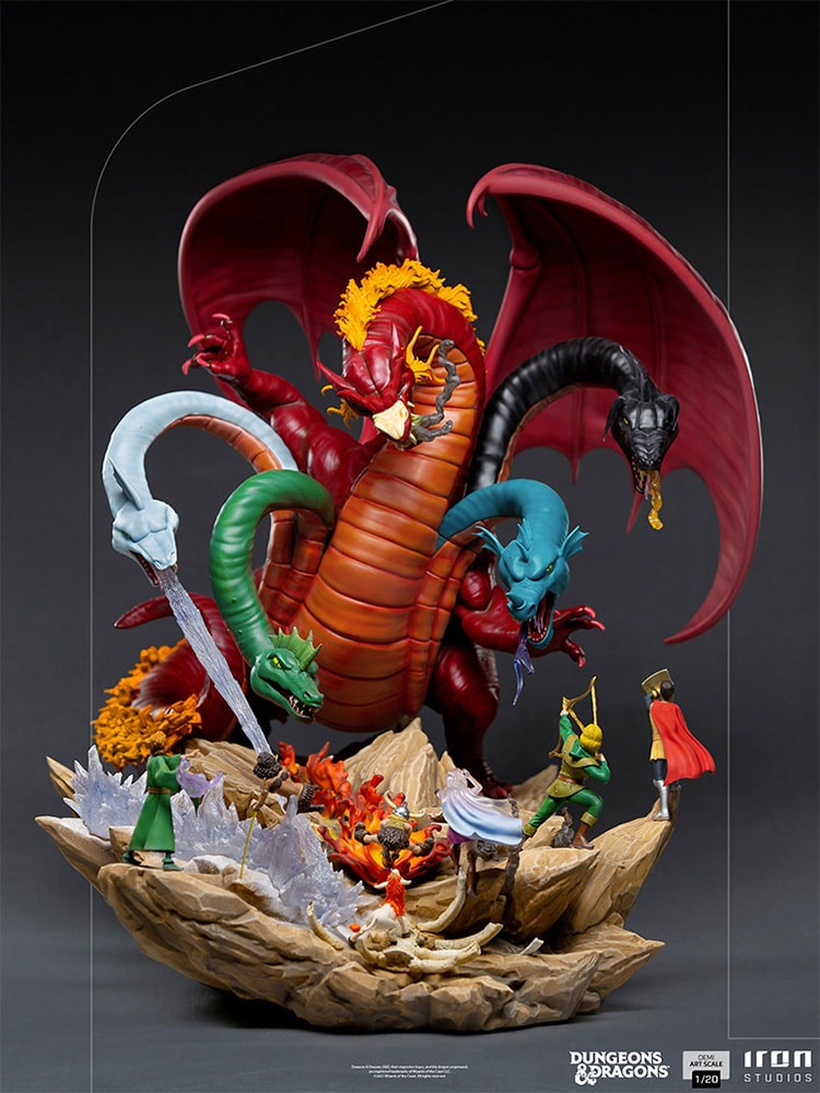 Dungeons & Dragons Tiamat Battle Demi Art Scale Diorama by Iron Studios |  Sideshow Collectibles