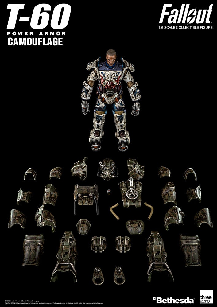 T-60 Camouflage Power Armor (Prototype Shown) View 14
