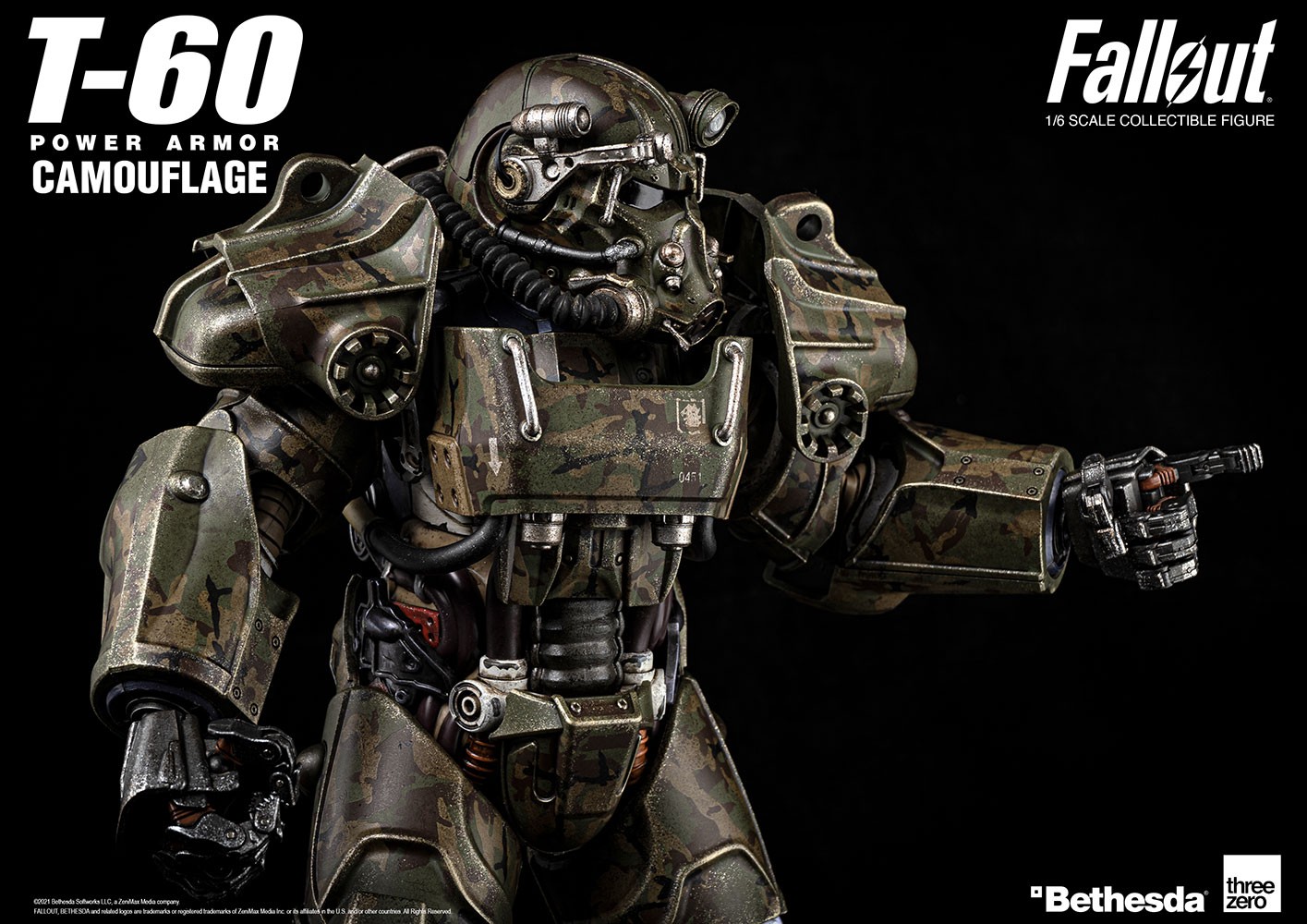 T-60 Camouflage Power Armor (Prototype Shown) View 2