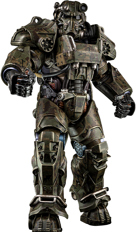 T-60 Camouflage Power Armor (Prototype Shown) View 23