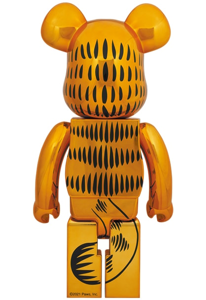 Bearbrick Garfield (Gold Chrome Version) 1000% by Medicom