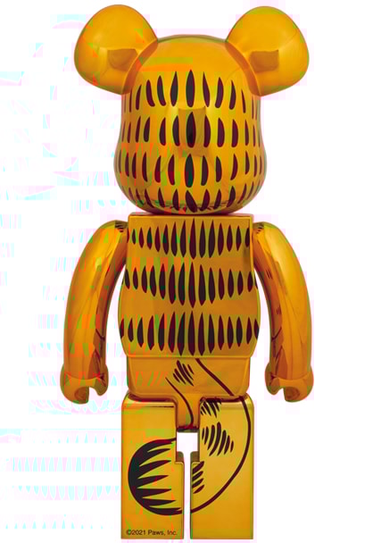 Bearbrick Garfield (Gold Chrome Version) 1000% by Medicom
