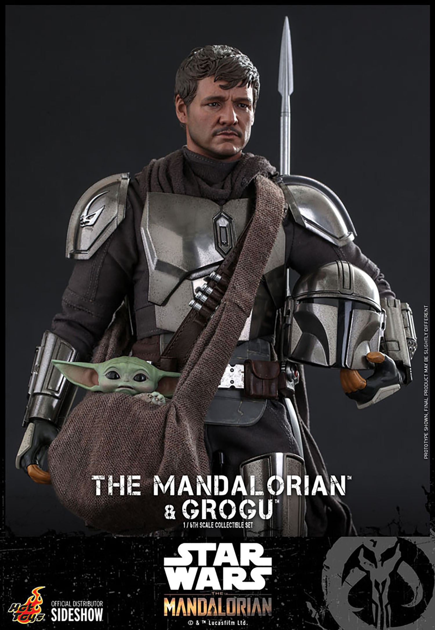 Hot Toys Star Wars - The Mandalorian - Grogu 1/6 pack de 3