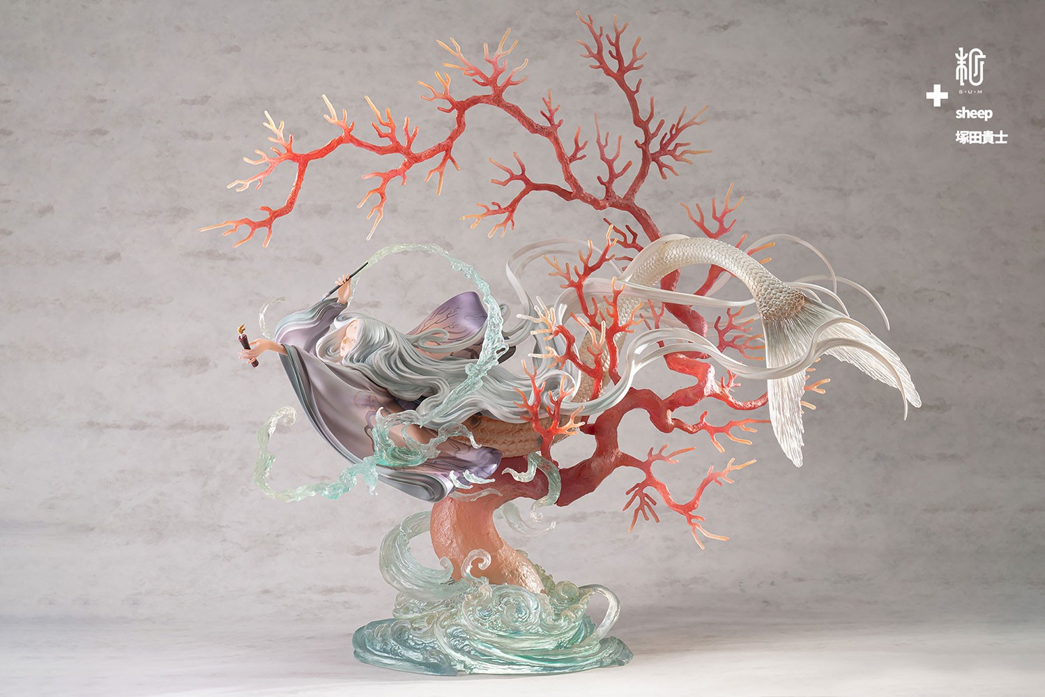 Red Candle and Mermaid (Red Coral)