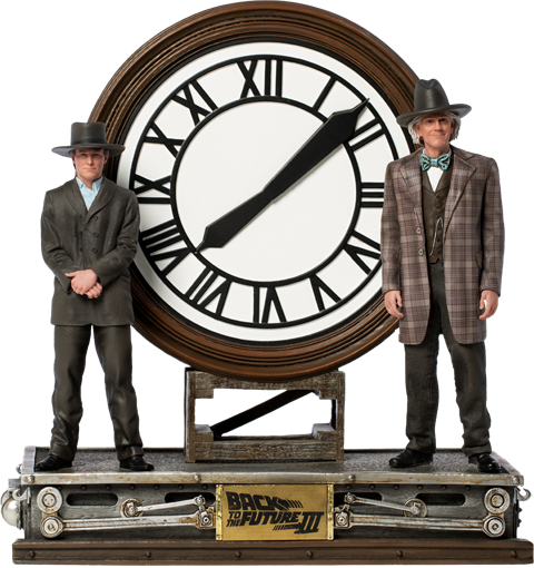 Marty and Doc at the Clock Deluxe (Prototype Shown) View 16