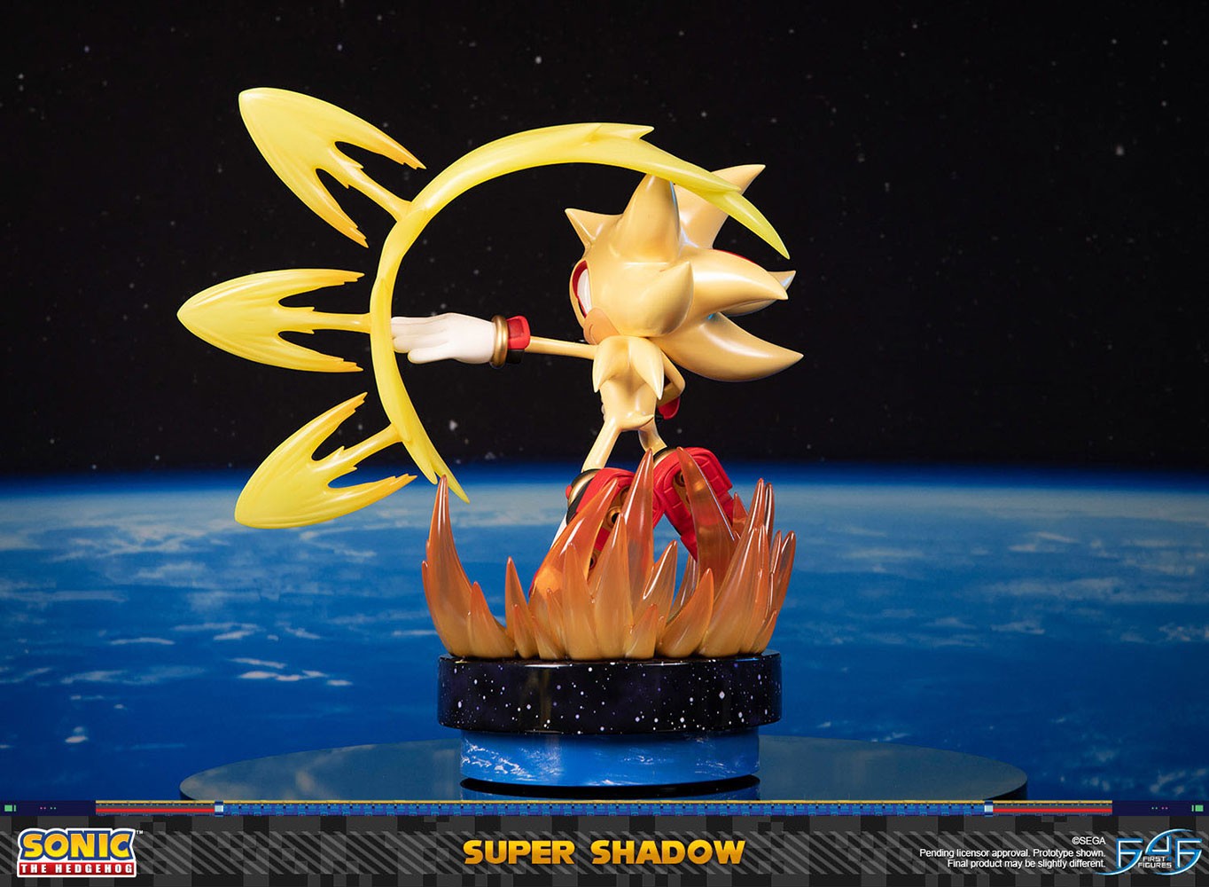 Primeiras 4 figuras Sonic the Hedgehog Super Shadow Statue 50 cm